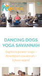 Mobile Screenshot of dancingdogsyogasavannah.com